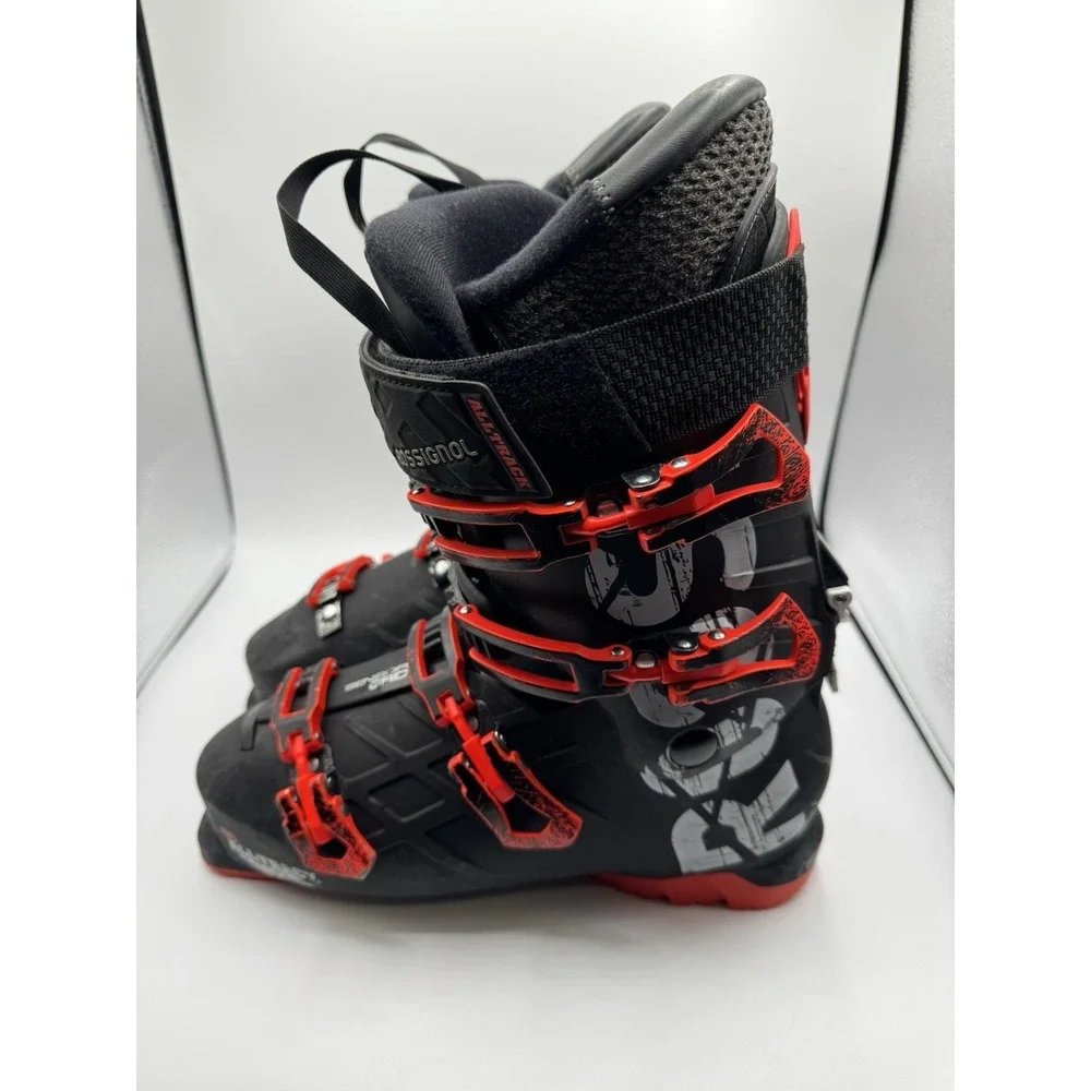 Rossignol 90 All Track Ski Boots Sensor Grip Black Red Mondo Size 27.5 Hike